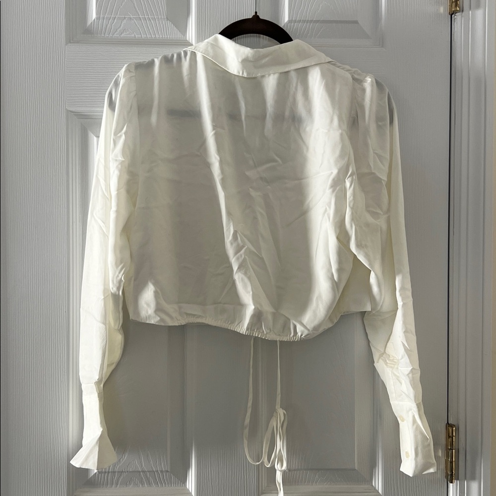 Abercrombie & Fitch White Collared Shirt - Picture 6 of 6